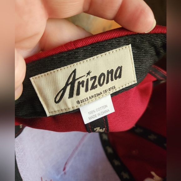 Arizona Coyotes Stevenson Ranch Red/Gold A Sun Adjustable Hat NWT - Picture 7 of 7